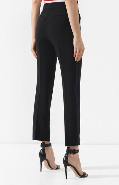 Брюки со стрелками VICTORIA, VICTORIA BECKHAM черного цвета по цене 34750 руб., арт. TRVV 116 PSS19 SP0NGE W00L BLEND, фото 4 Брюки со стрелками VICTORIA, VICTORIA BECKHAM, арт. TRVV 116 PSS19 SP0NGE W00L BLEND, фото 4