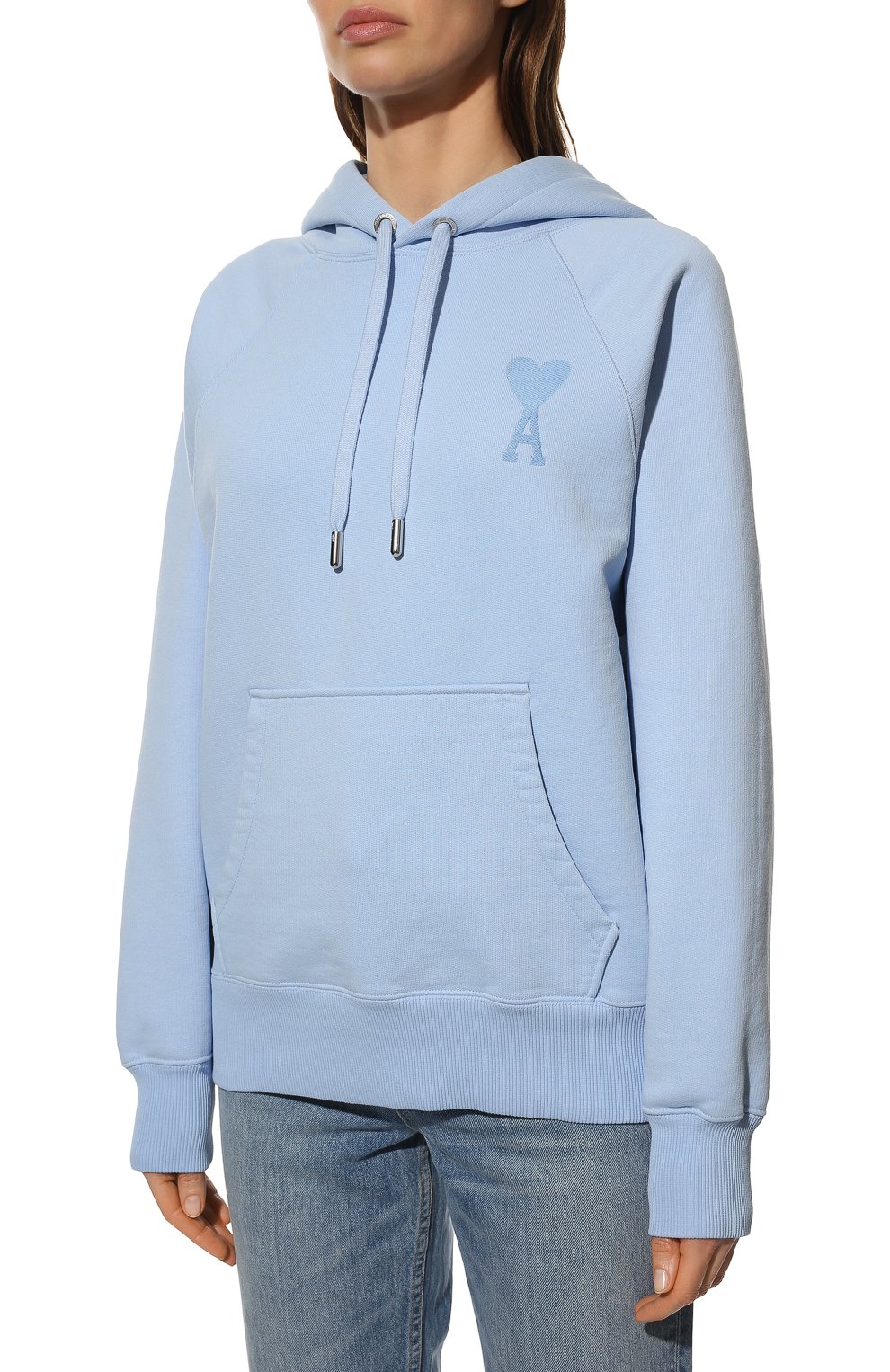 Хлопковое худи AMI, арт. USW202.747, фото 3