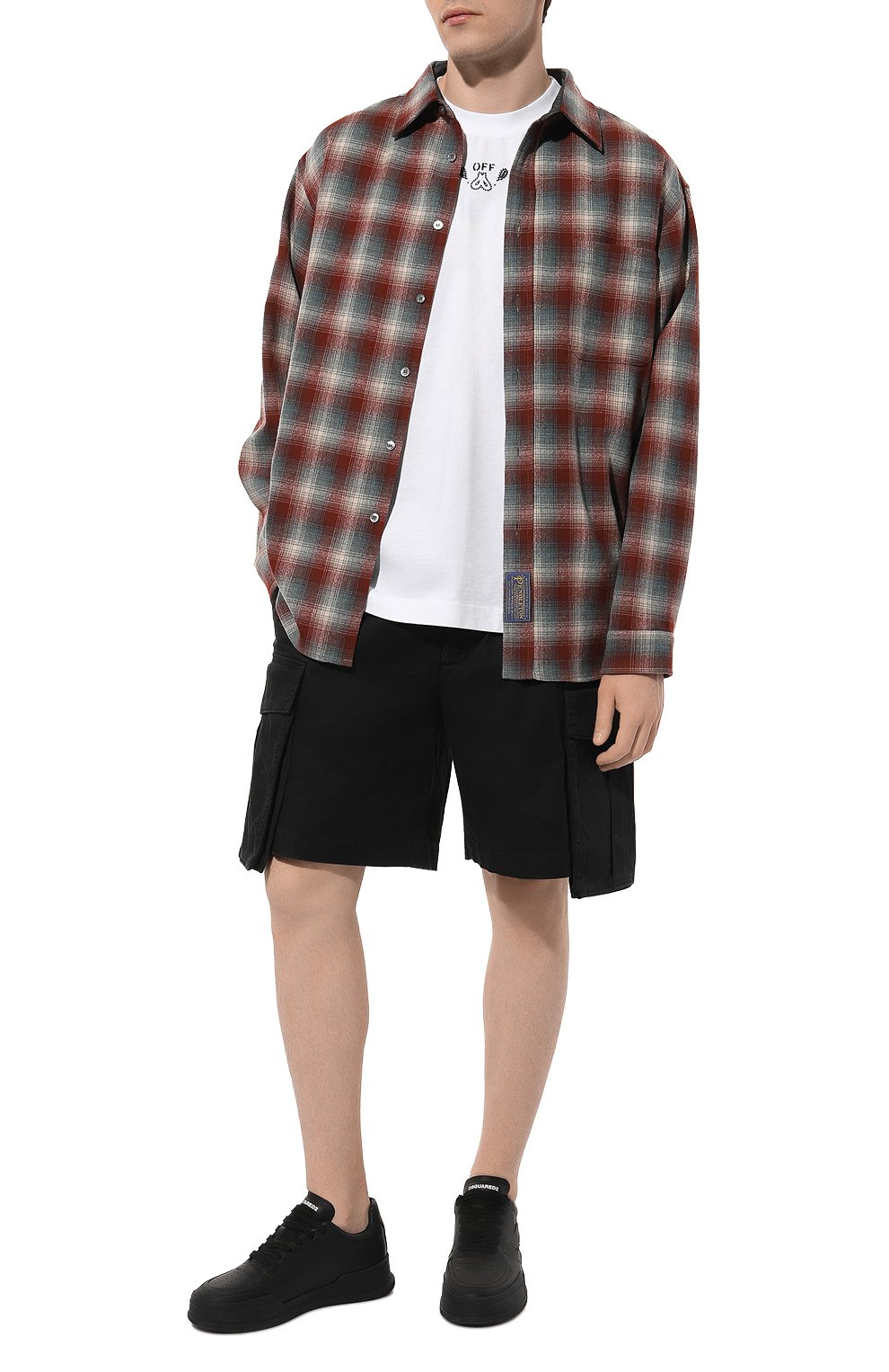 Хлопковая футболка OFF-WHITE, арт. 0MAA120S24JER003, фото 2