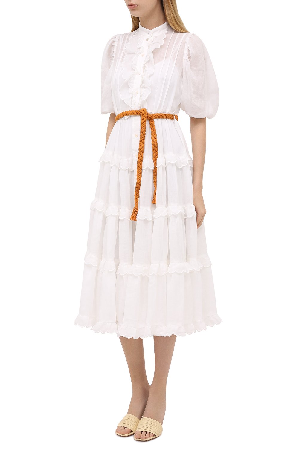 Платье ZIMMERMANN белого цвета по цене 111500 руб., арт. 8490DAME, фото 3 Платье ZIMMERMANN, арт. 8490DAME, фото 3