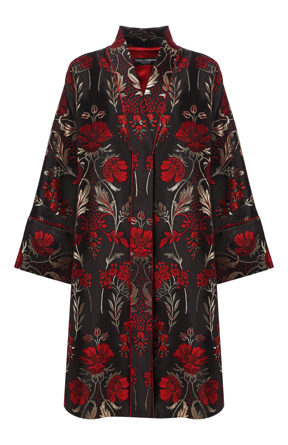 Пальто DOLCE & GABBANA черного цвета по цене 399500 руб., арт. F0W81T/HJMBN, фото 1 Пальто DOLCE & GABBANA, арт. F0W81T/HJMBN, фото 1