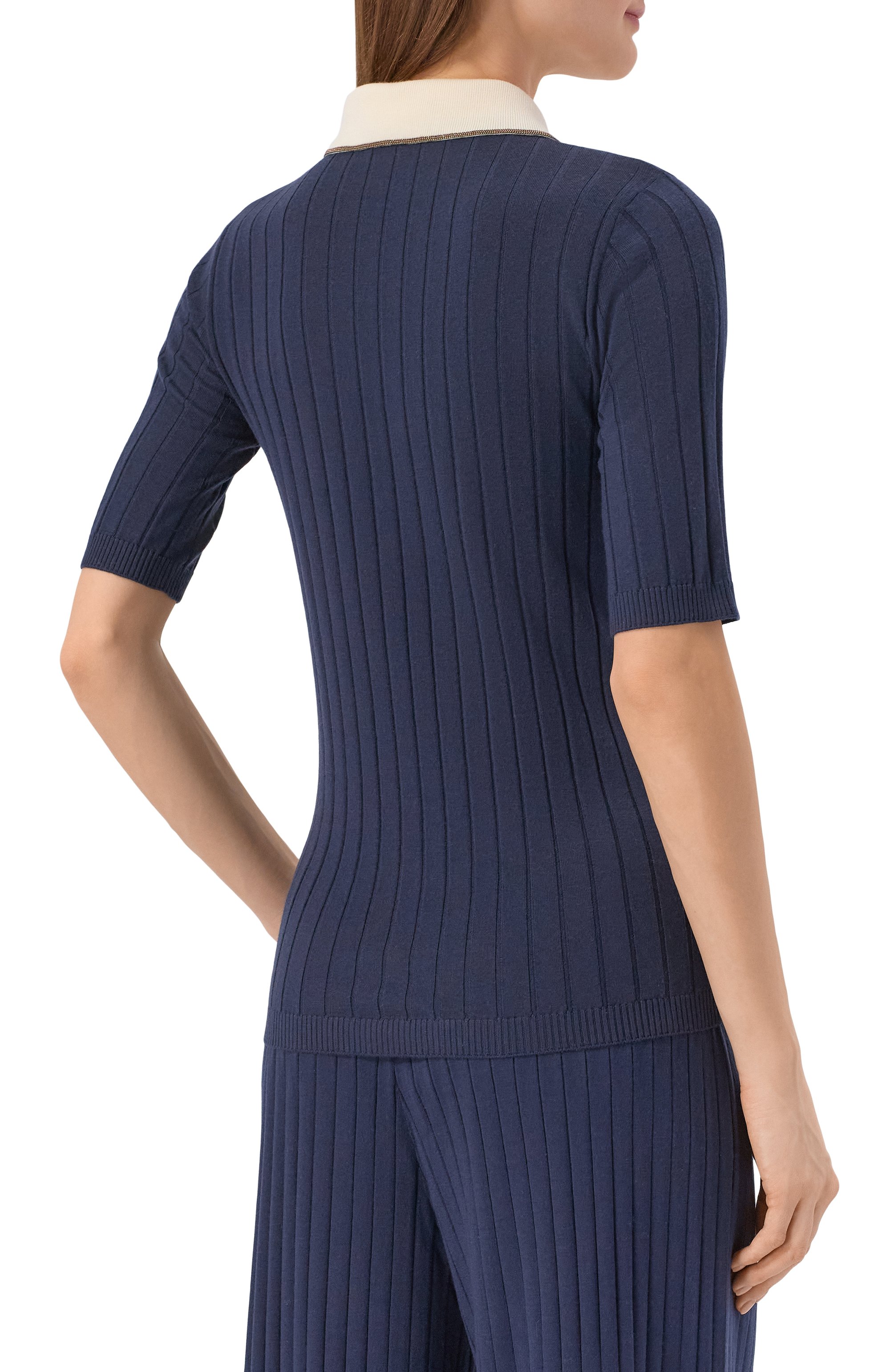 Поло из шерсти и кашемира BRUNELLO CUCINELLI, арт. M14817205, фото 4