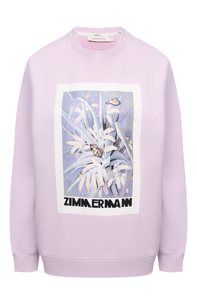 Женский хлопковый свитшот ZIMMERMANN, арт. 1261TB0T