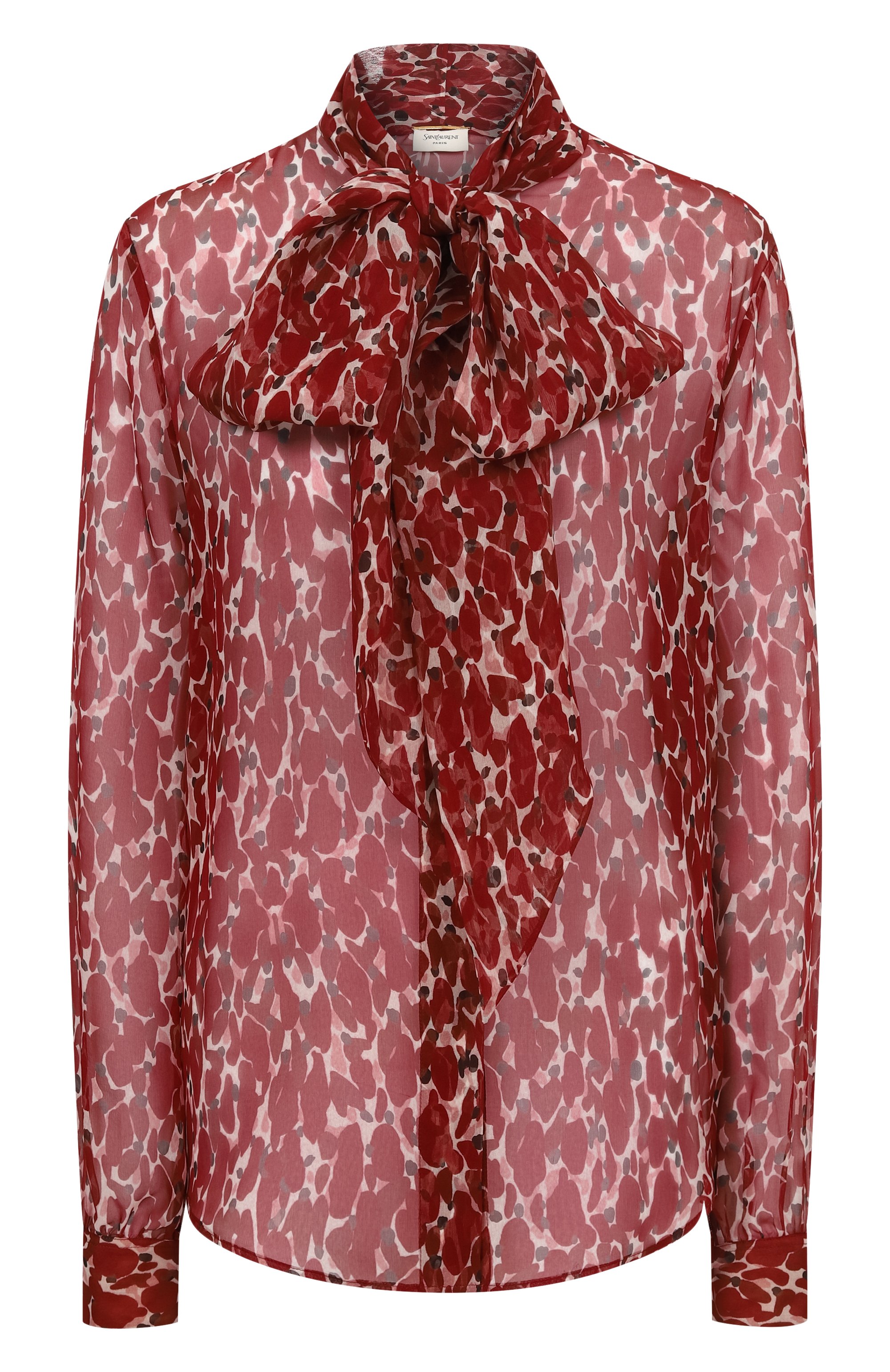 Шелковая блузка SAINT LAURENT, арт. 842861/Y4J35, фото 1