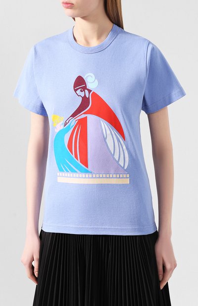 Хлопковая футболка LANVIN, арт. RW-T0665J-JR24-E20, фото 3