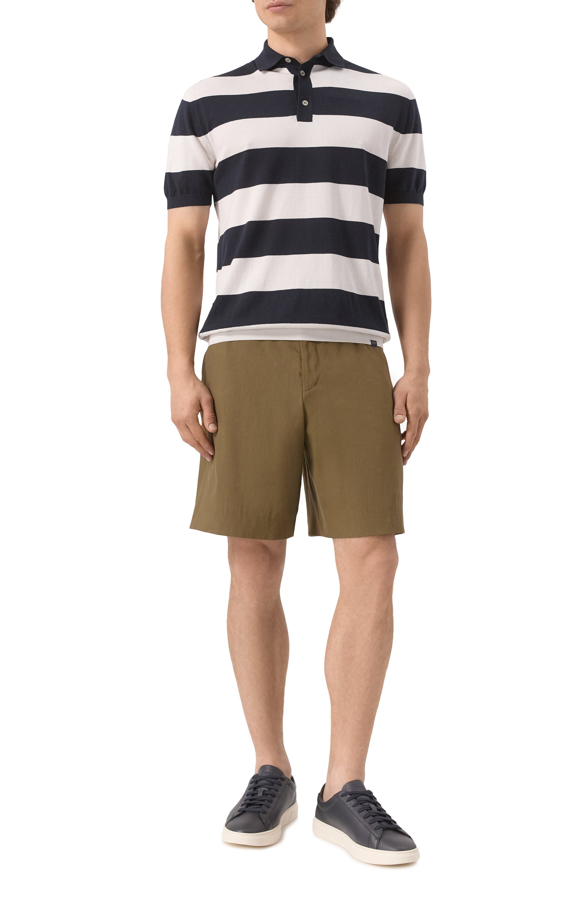 Шорты изо льна и вискозы BOSS, арт. 50540694, фото 2