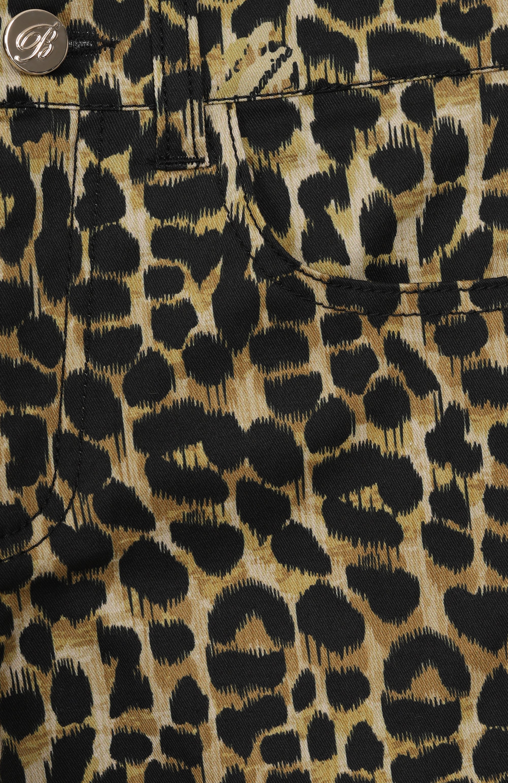 Хлопковые брюки BLUMARINE, арт. BGPA004.0.CEB05/3A-5A, фото 3