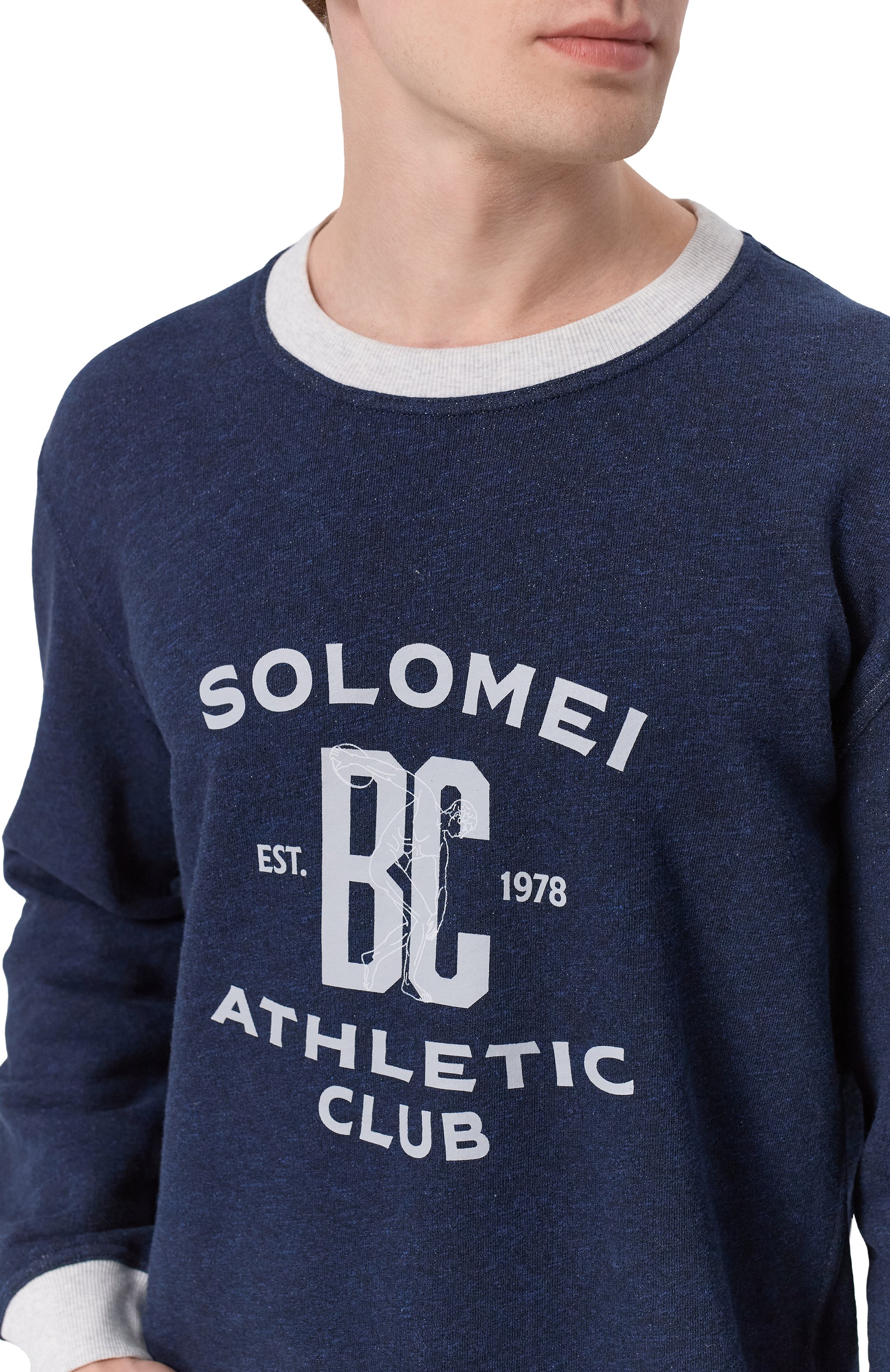 Свитшот из хлопка и льна BRUNELLO CUCINELLI, арт. MR8313380G, фото 5