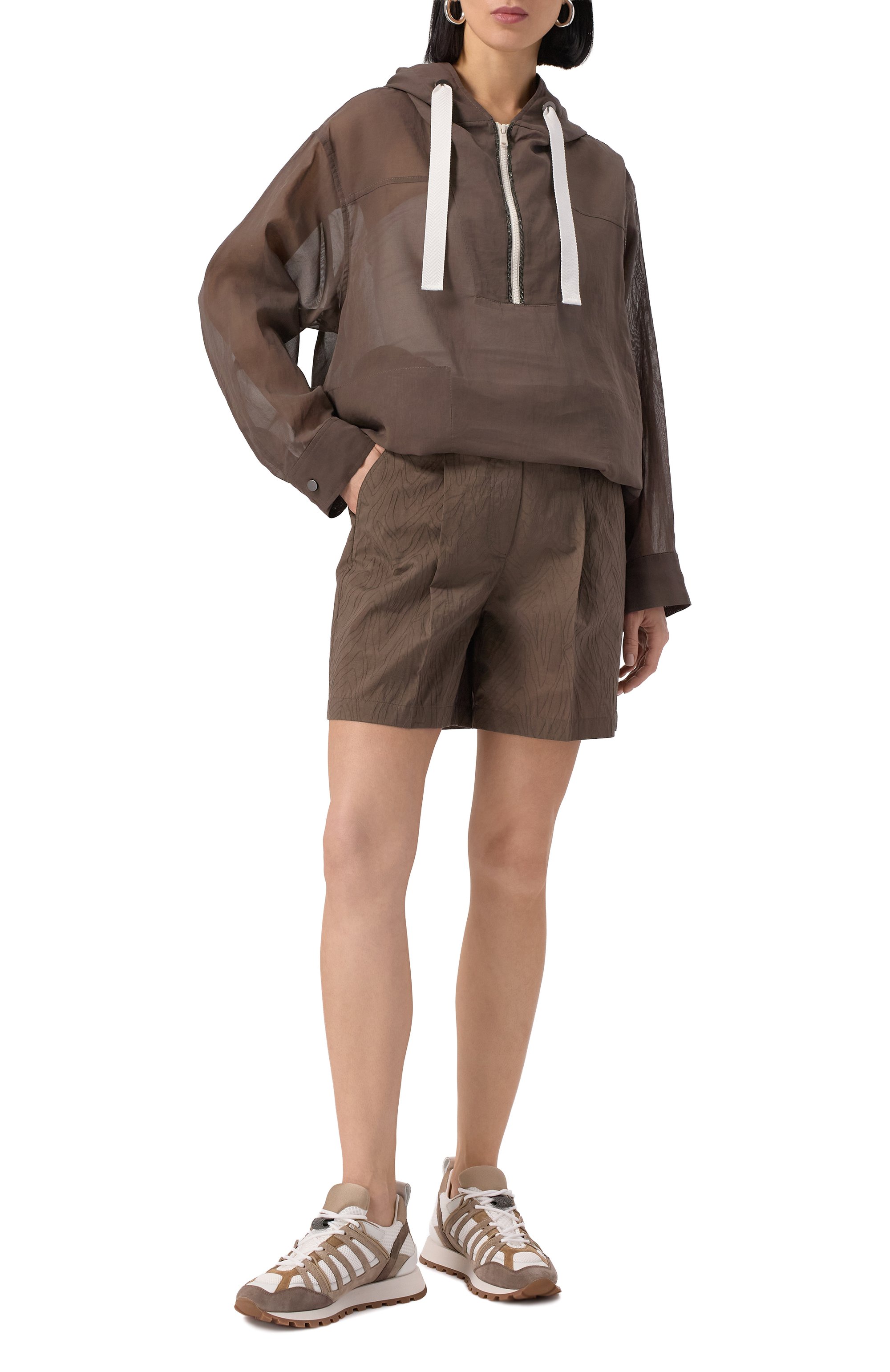 Хлопковый анорак BRUNELLO CUCINELLI, арт. MH9117780, фото 2