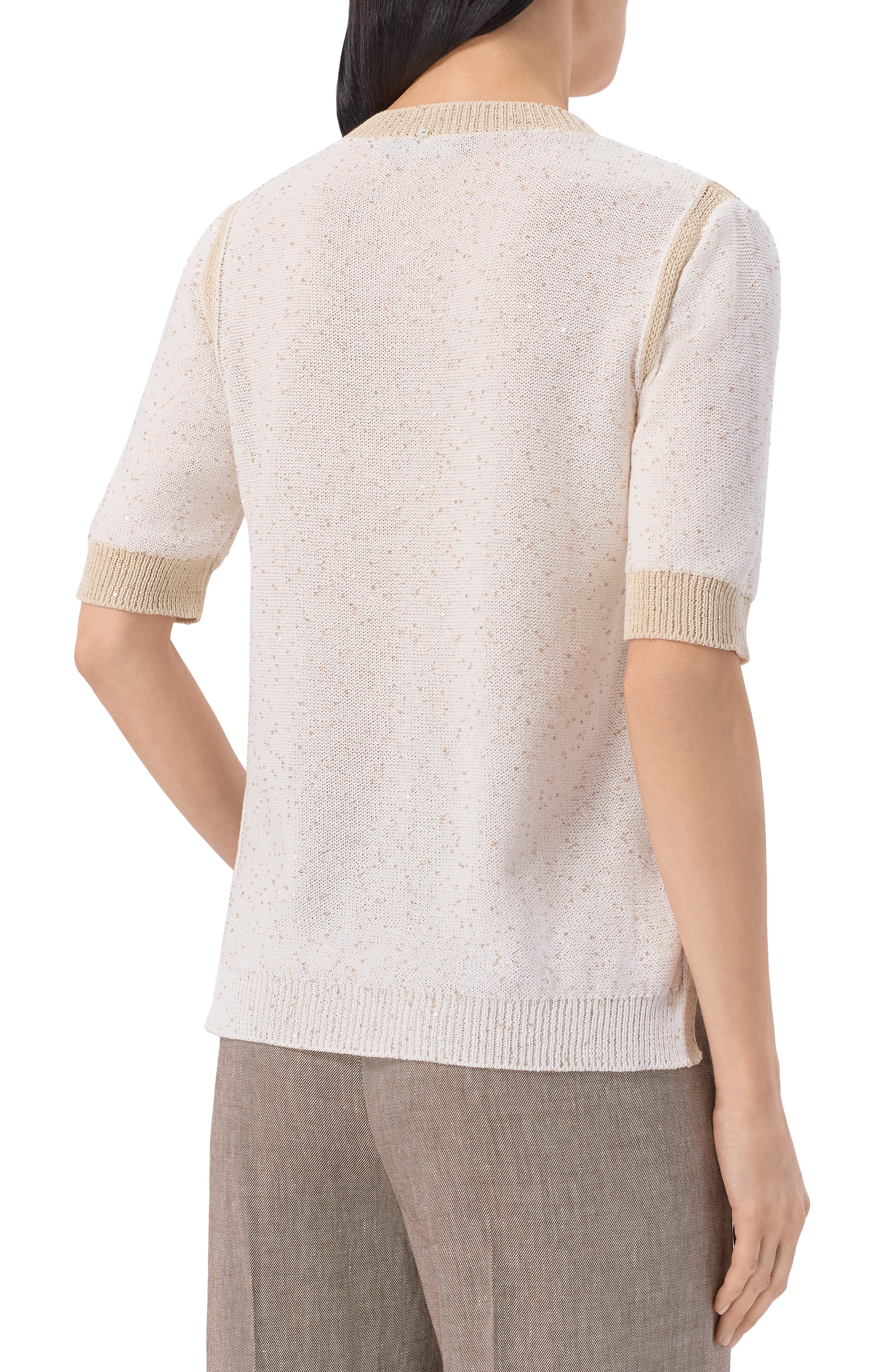 Хлопковый пуловер LORENA ANTONIAZZI, арт. P26124TM34A/3049, фото 4