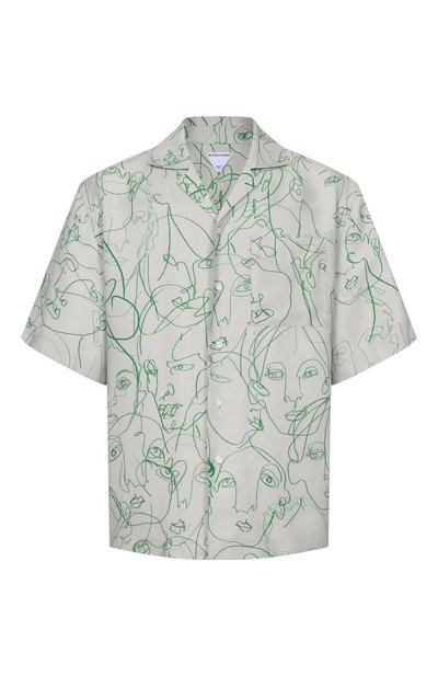 Мужская рубашка из вискозы и шелка BOTTEGA VENETA, арт. 866598/V6JK0