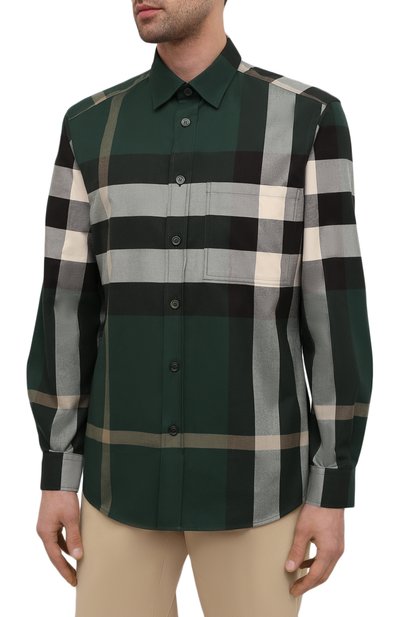 Хлопковая рубашка BURBERRY, арт. 8033818, фото 3