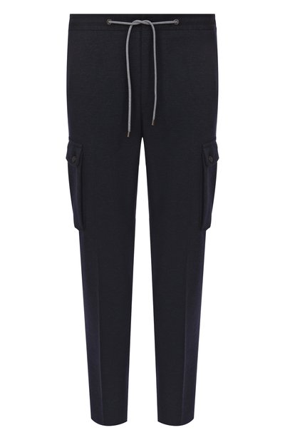 Мужские брюки-карго из шерсти и вискозы CORNELIANI, арт. 264L14-2618804