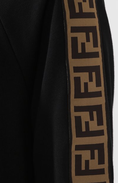 Хлопковое худи FENDI черного цвета по цене 54900 руб., арт. FAF105 A6ML, фото 5 Хлопковое худи FENDI, арт. FAF105 A6ML, фото 5