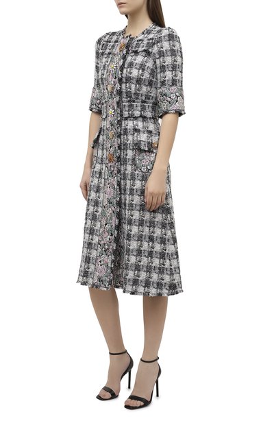 Платье DOLCE & GABBANA серого цвета по цене 389500 руб., арт. J0AA0Z/FQMHE, фото 3 Платье DOLCE & GABBANA, арт. J0AA0Z/FQMHE, фото 3