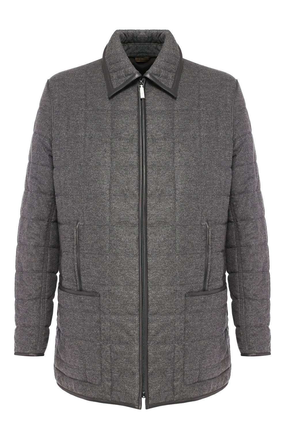 Куртка из смеси шелка и шерсти ZILLI темно-серого цвета по цене 1090000 руб., арт. MAS-IF0X0-30291/0004, фото 1 Куртка из смеси шелка и шерсти ZILLI, арт. MAS-IF0X0-30291/0004, фото 1