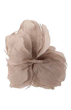 Женская брошь pion FLOWER ME бежевого цвета, арт. PION-NS044010М | Фото 3 (Материал: Текстиль; Нос: Не проставлено; Материал сплава: Проставлено)