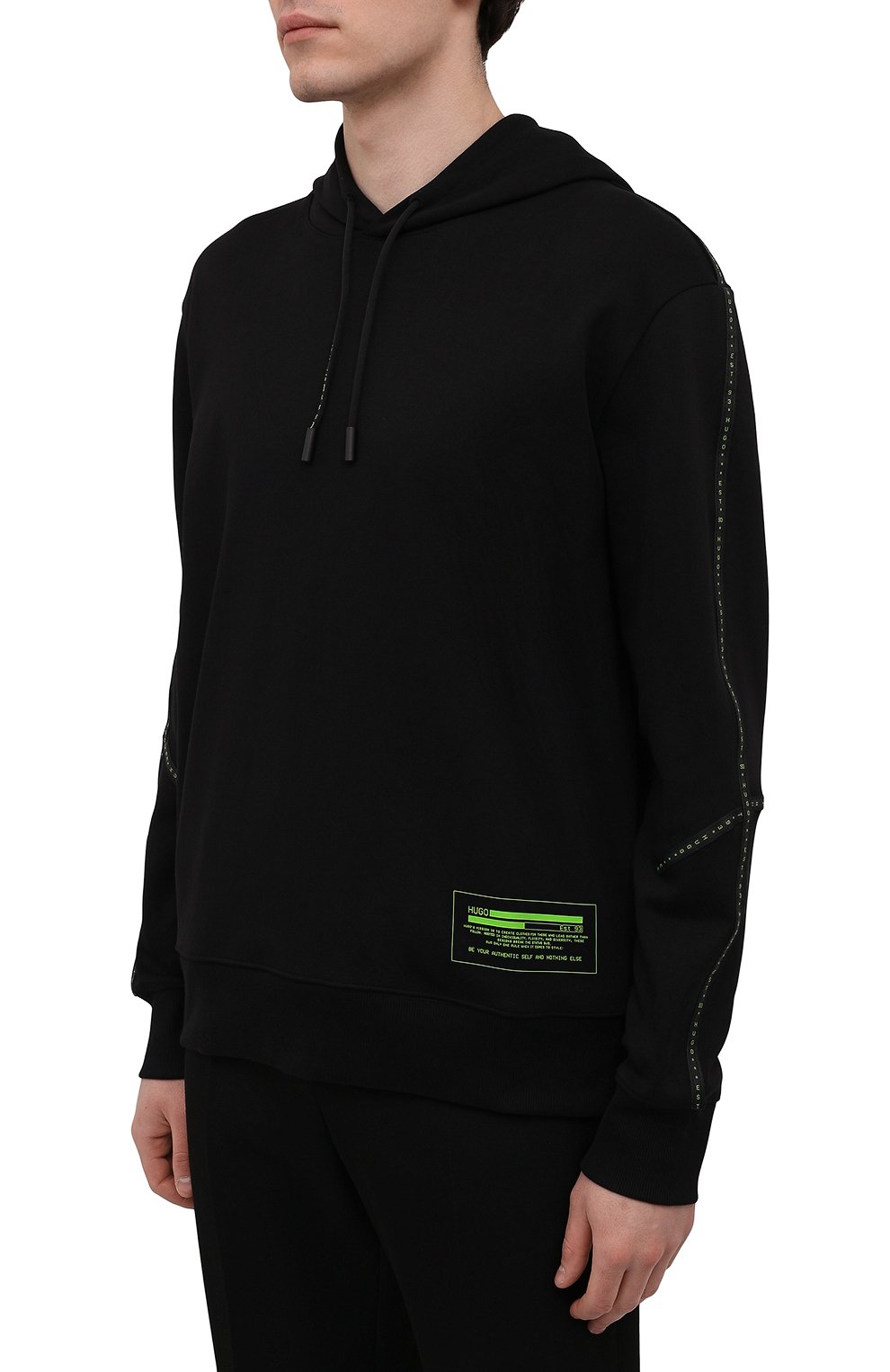 Хлопковое худи HUGO, арт. 50461669, фото 3