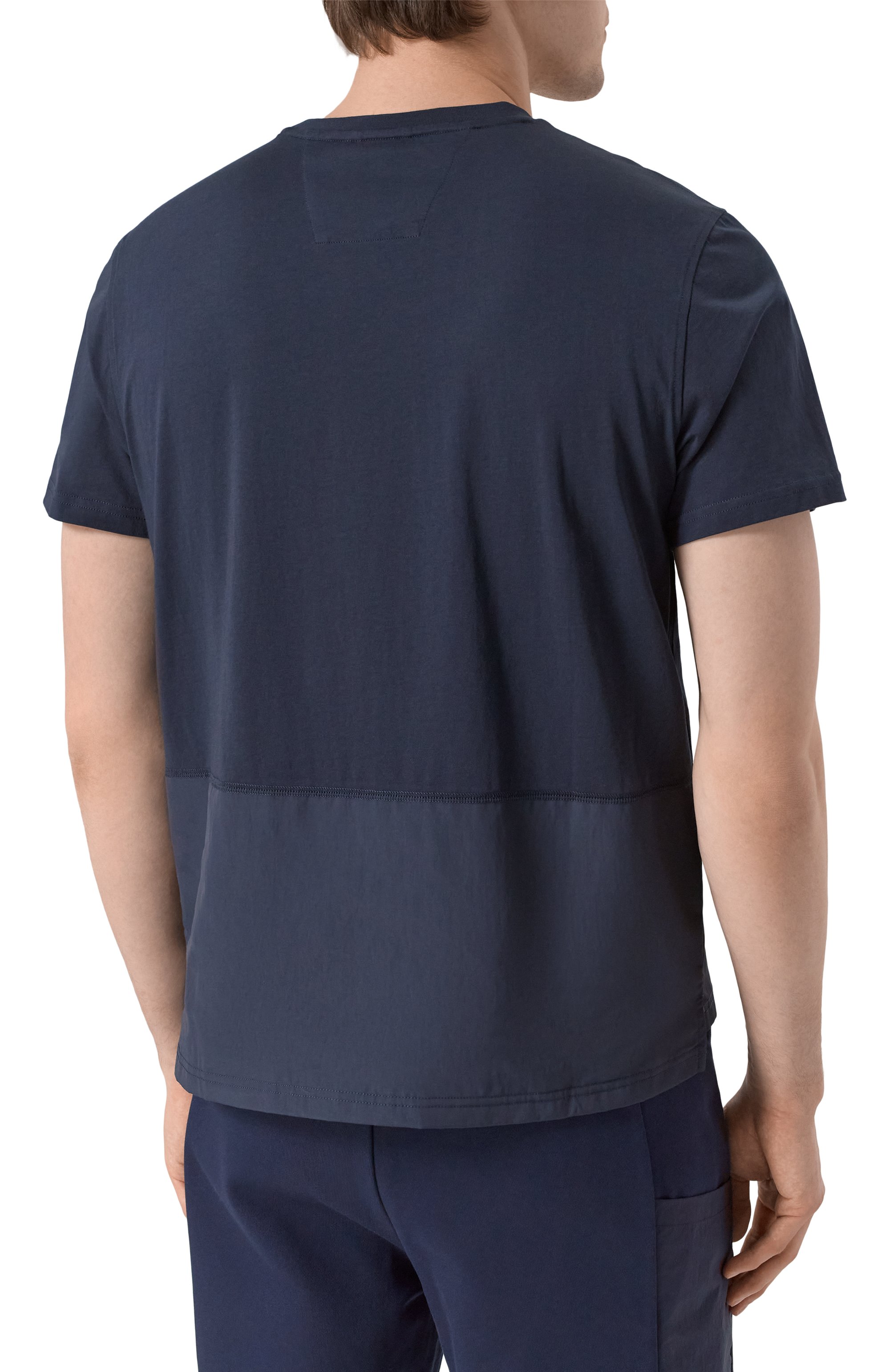 Хлопковая футболка PARAJUMPERS темно-синего цвета по цене 13500 руб., арт. PMTSRE08, фото 4 Хлопковая футболка PARAJUMPERS, арт. PMTSRE08, фото 4