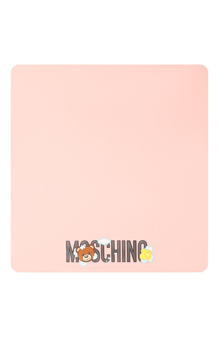 Детского хлопковое одеяло MOSCHINO розового ц�вета, арт. MVB005/LAB46 | Фото 3 (Тематический товар: Teddy Bear; Материал: Хлопок, Текстиль; Нос: Не проставлено)