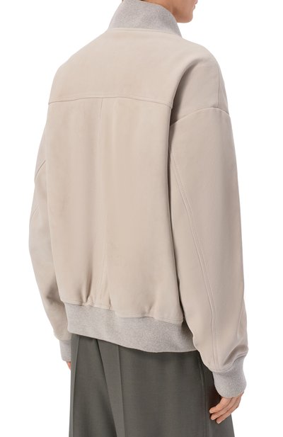 Замшевый бомбер MVST, арт. SUEDE LEATHER B0MBER, фото 4