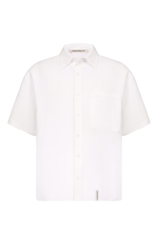 Рубашка изо льна и вискозы HINNOMINATE HMABM01556 Белый HMABM01556