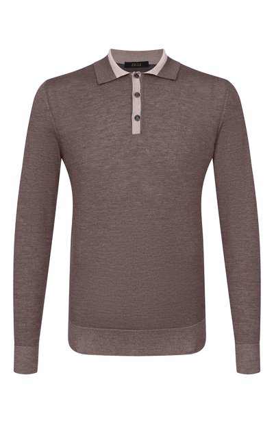 Мужское поло из кашемира и шелка ZILLI, арт. KBP001M0342VMIC03_002