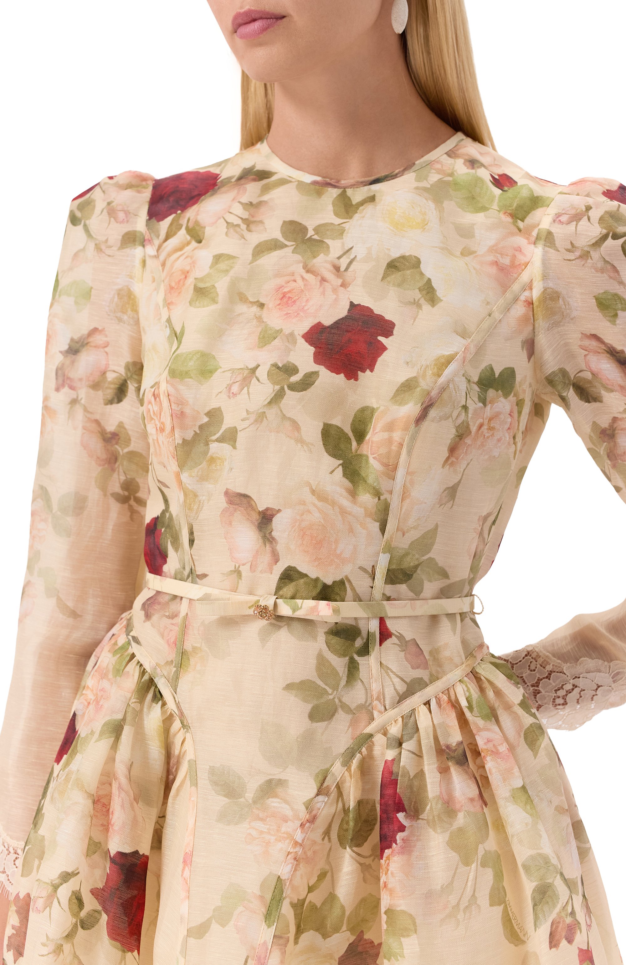 Платье изо льна и шелка ZIMMERMANN, арт. 5241DF251, фото 4