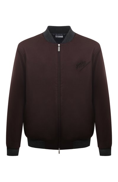 Мужской шерстяной бомбер ZILLI, арт. B0M01BZS66036ZS000001