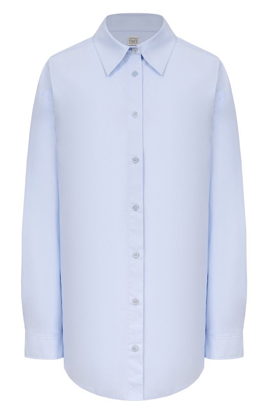 Хлопковая рубашка TOTEME 252-WRT0480-FB0415 Голубой 252-WRT0480-FB0415