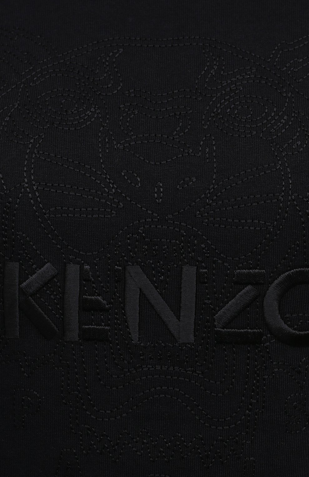 Хлопковая футболка KENZO черного цвета по цене 13350 руб., арт. FA62TS9114YH, фото 5 Хлопковая футболка KENZO, арт. FA62TS9114YH, фото 5