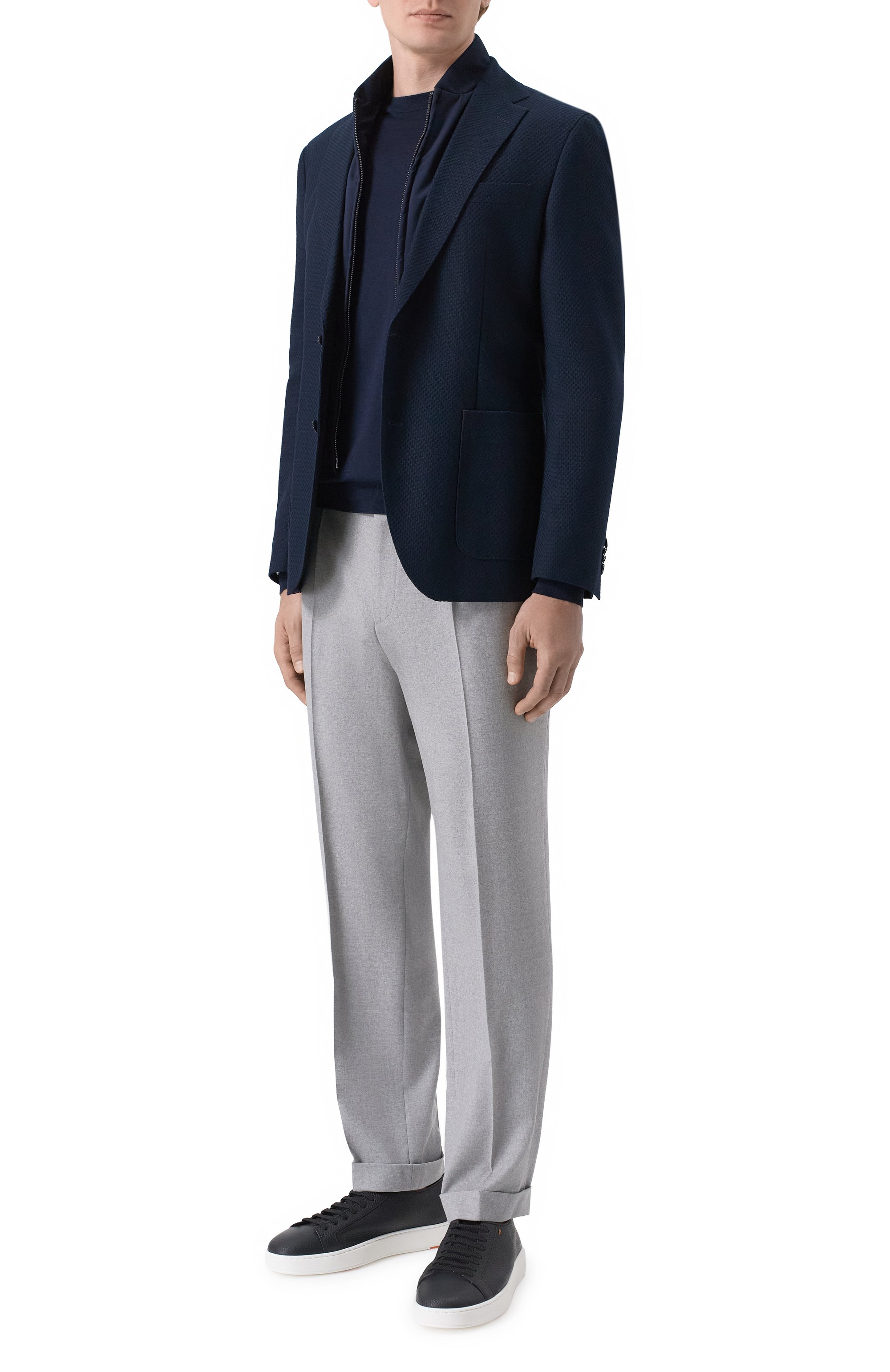 Пиджак из хлопка и шерсти BOSS, арт. 50556959, фото 2