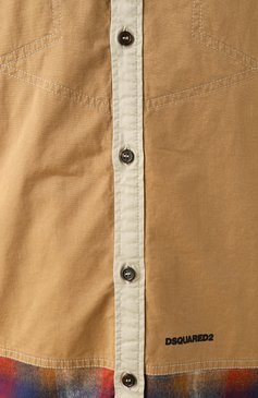 Мужская комбинированная рубашка DSQUARED2 разноцветного цвета, арт. S74DM0916/D35160 | Фото 6 (Материал сплава: Проставлено; Драгоценные камни: Проставлено; Длина (для топов): Стандартные; Рукава: Длинные; Воротник: Кент; Случай: Повседневный; Манжеты: На пуговицах; Принт: Клетка; Стили: Гранж; Мужское Кросс-КТ: Куртка-рубашка; Материал внешний: Хлопок)