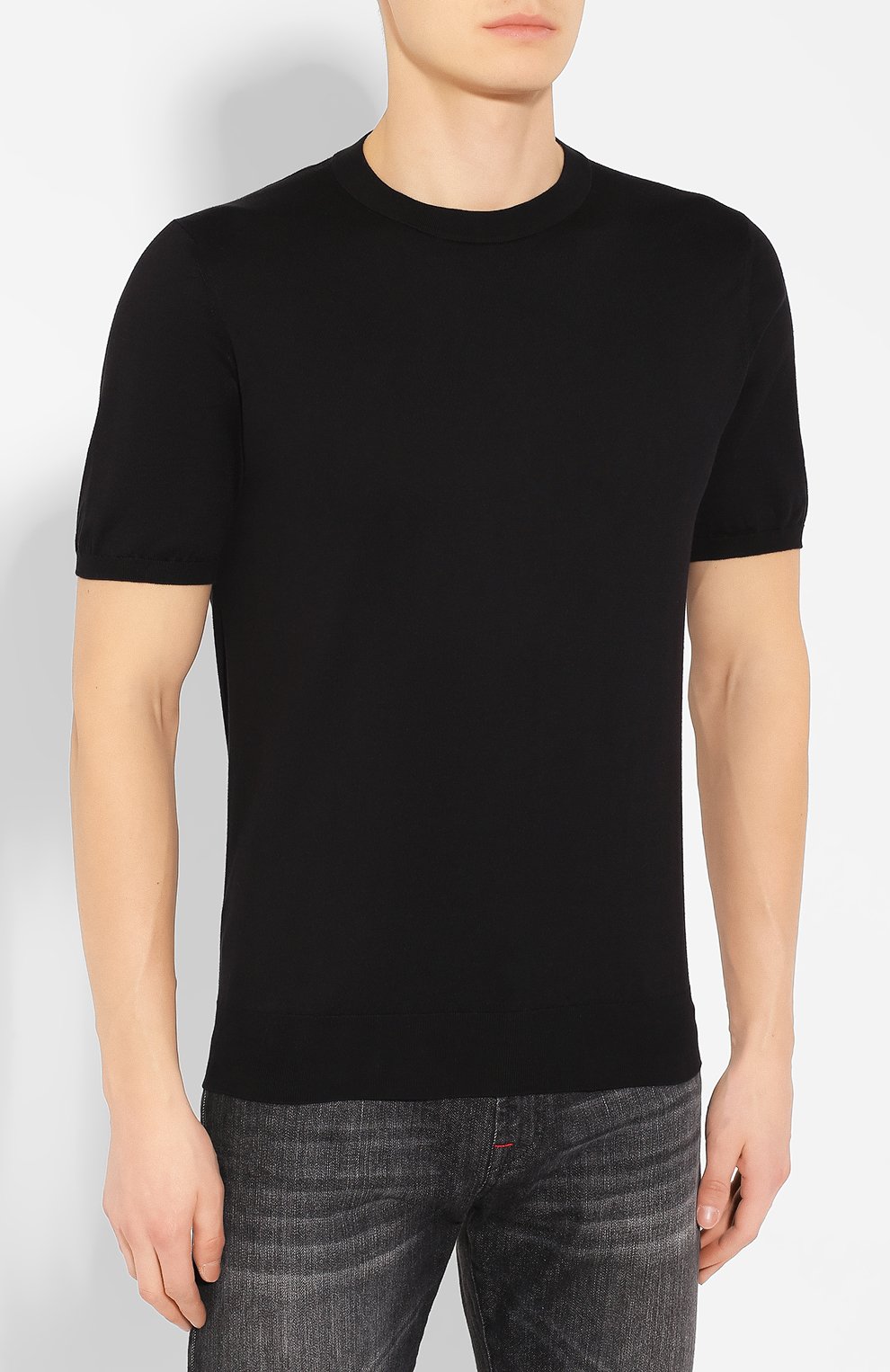 Хлопковый джемпер FIORONI черного цвета по цене 41300 руб., арт. MK20260A2, фото 3 Хлопковый джемпер FIORONI, арт. MK20260A2, фото 3