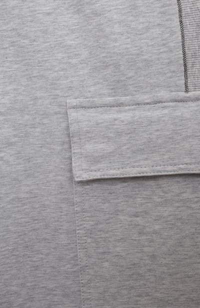 Хлопковые джоггеры BRUNELLO CUCINELLI, арт. BH827E623C, фото 3