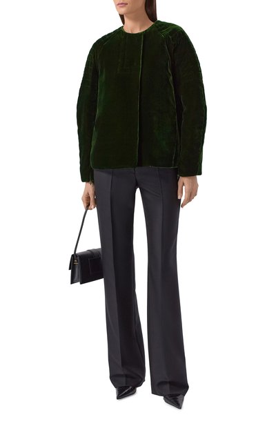 Бархатная куртка AKHMADULLINA зеленого цвета по цене 159900 руб., арт. 1226.2K120/V501, фото 2 Бархатная куртка AKHMADULLINA, арт. 1226.2K120/V501, фото 2