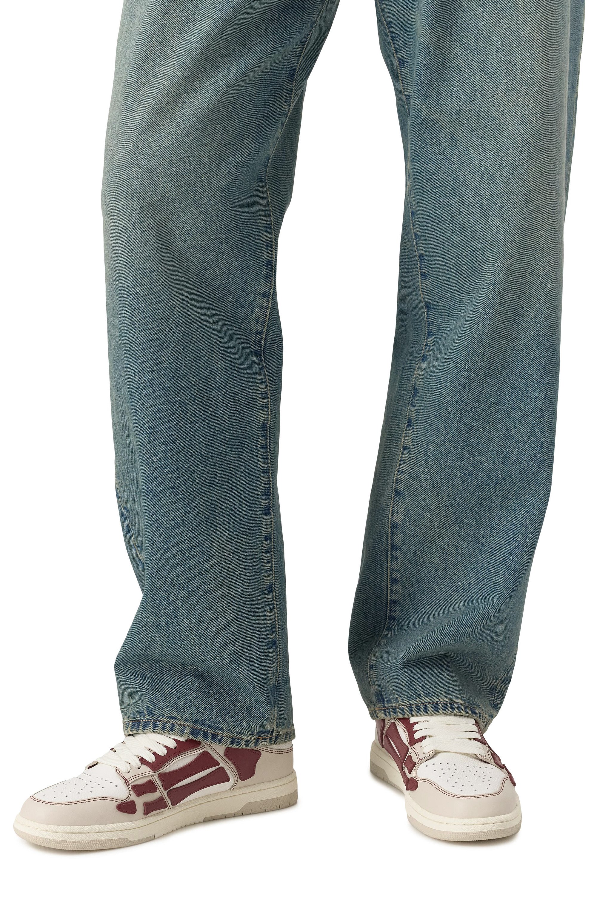 Кожаные кеды varsity skel top AMIRI, арт. AMF0SR1077, фото 3