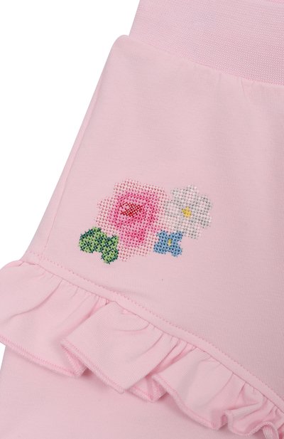 Хлопковые шорты MONNALISA, арт. 39G402, фото 3