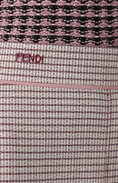 Шерстяная юбка FENDI розового цвета по цене 78900 руб., арт. FQ7001 A5GW, фото 5 Шерстяная юбка FENDI, арт. FQ7001 A5GW, фото 5