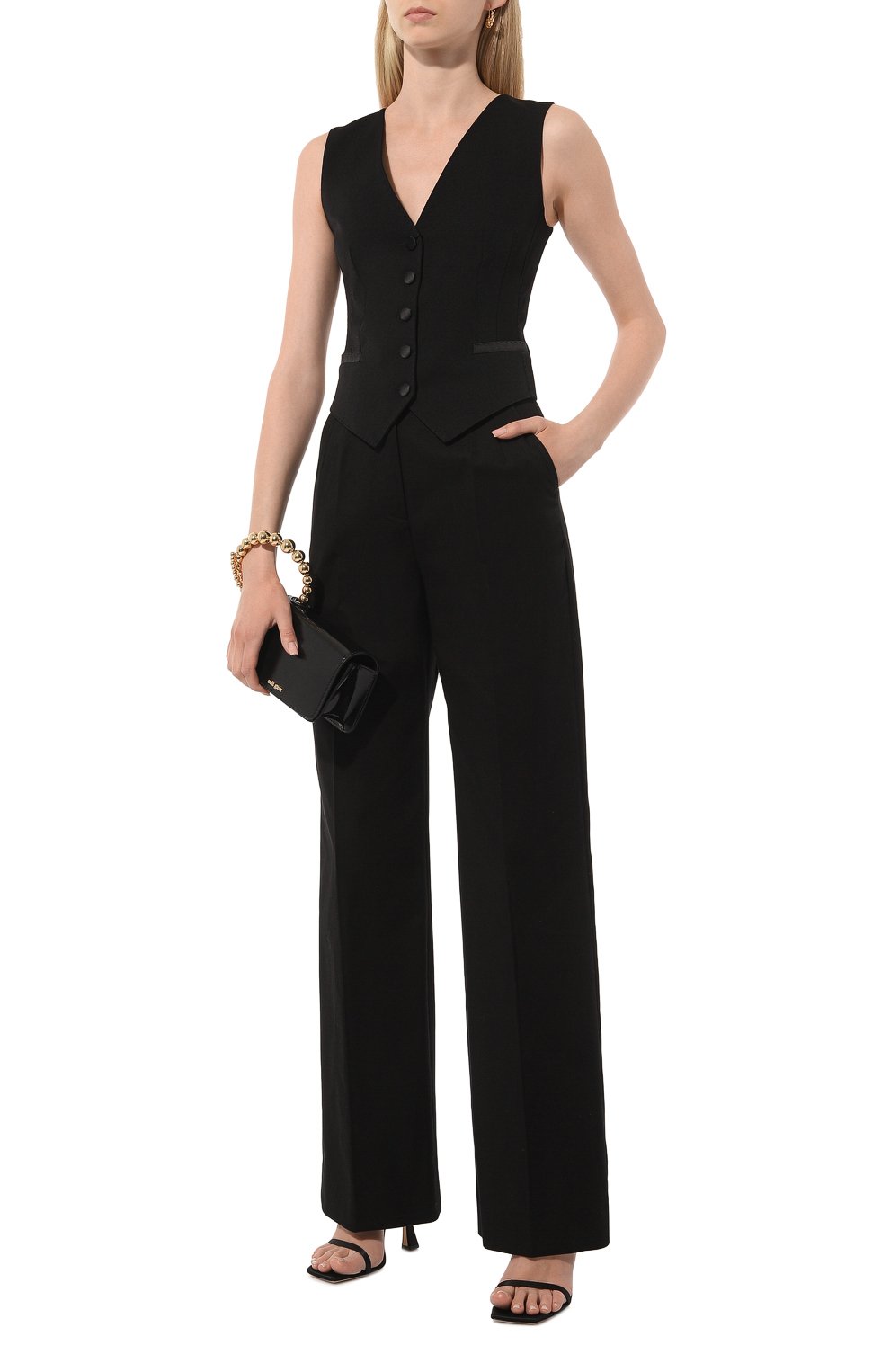 Жилет из шерсти и шелка DOLCE & GABBANA, арт. F79H5T/GDCI8, фото 2