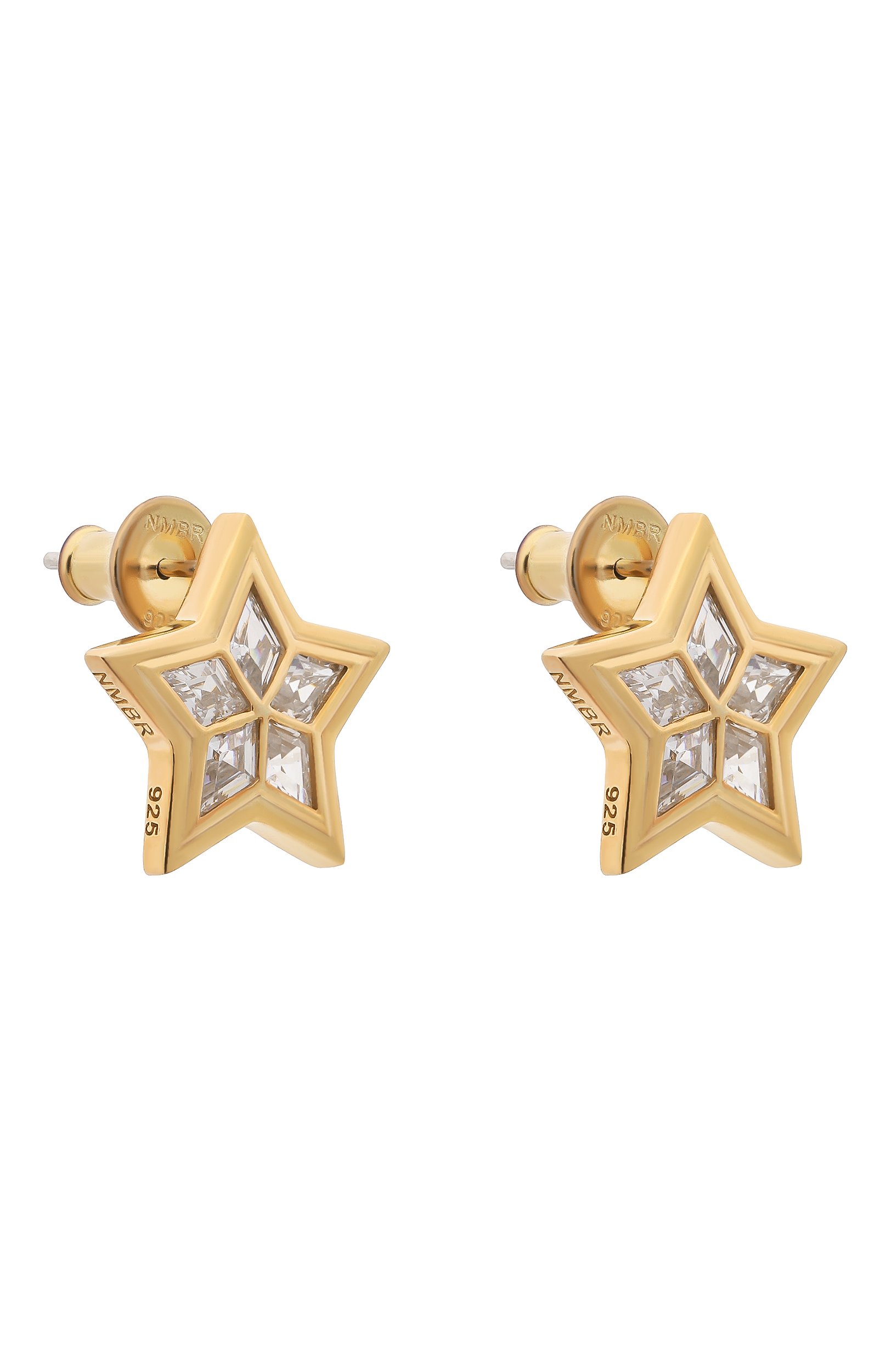 Серьги NUMBERING золотого цвета по цене 29350 руб., арт. 7102/G0LD, фото 3 Серьги NUMBERING, арт. 7102/G0LD, фото 3