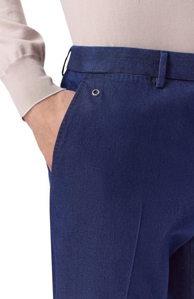 Брюки из хлопка и шелка STEFANO RICCI, арт. M1T6100250/28186, фото 5