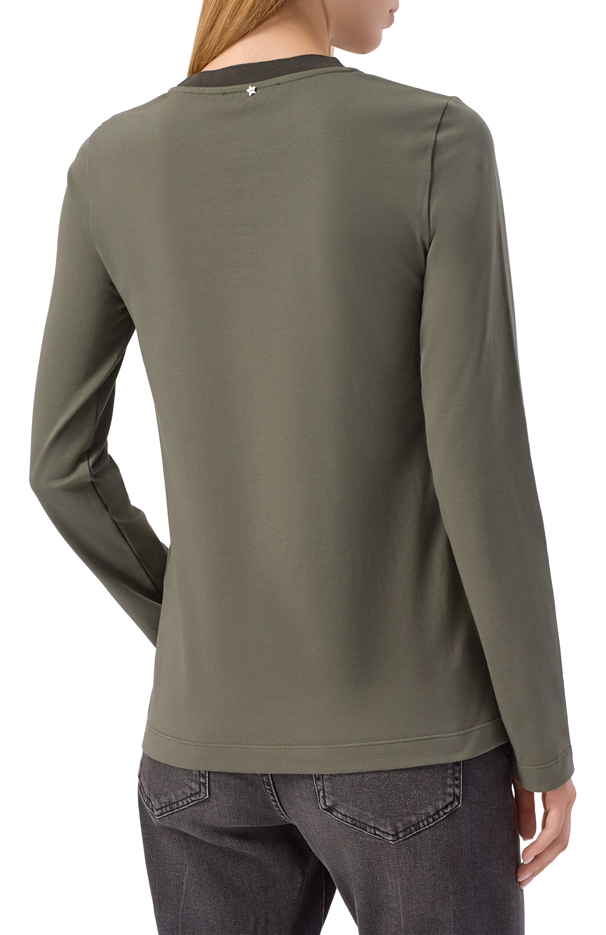 Хлопковый лонгслив LORENA ANTONIAZZI, арт. TS10A/4577, фото 4