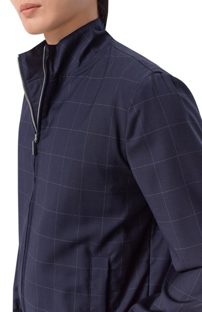 Шерстяной бомбер CAPOBIANCO темно-синего цвета по цене 111000 руб., арт. 20M189.FN00., фото 5 Шерстяной бомбер CAPOBIANCO, арт. 20M189.FN00., фото 5