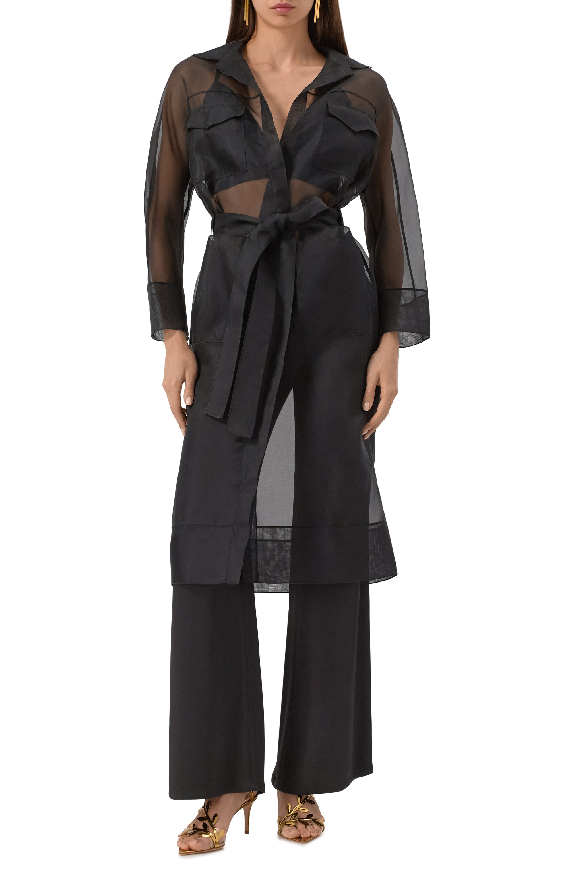 Шелковый плащ ANTONELLI FIRENZE, арт. J7459N/256, фото 2