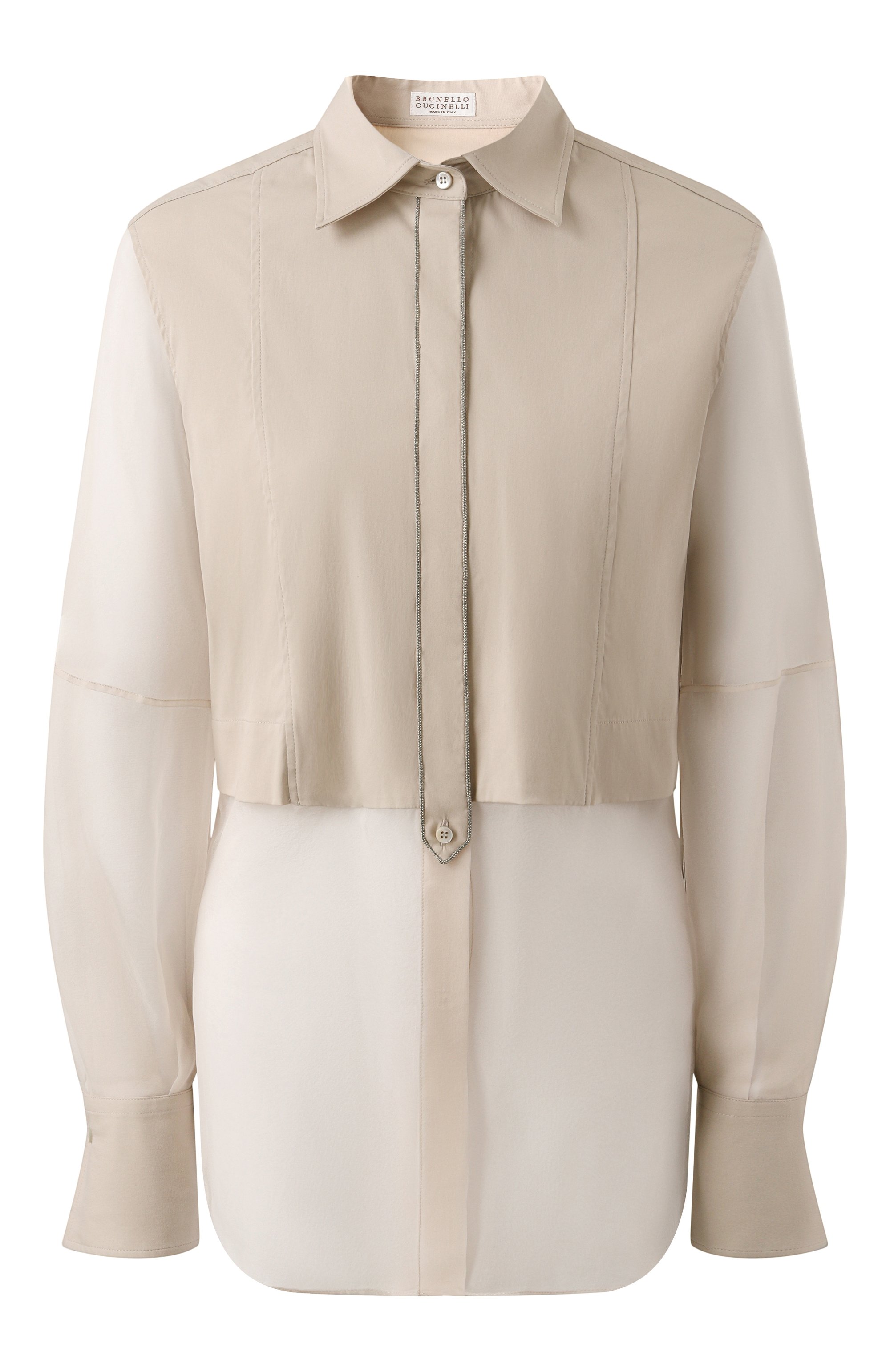 Хлопковая блузка BRUNELLO CUCINELLI, арт. MP091MQ406, фото 1