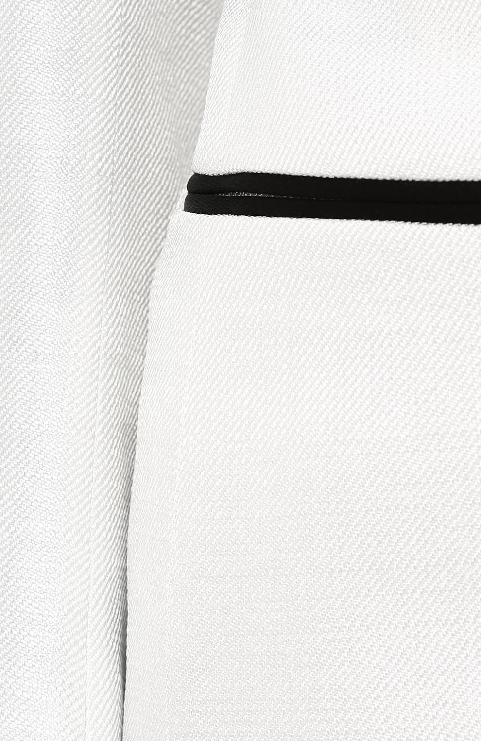 Однотонный приталенный жакет TOM FORD белого цвета по цене 317500 руб., арт. 118GI2480-FAX319, фото 5 Однотонный приталенный жакет TOM FORD, арт. 118GI2480-FAX319, фото 5