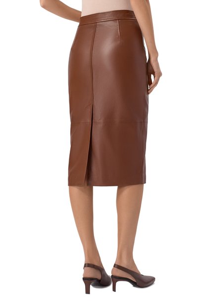 Кожаная юбка MAX MARA STUDIO, арт. TAIGA, фото 4
