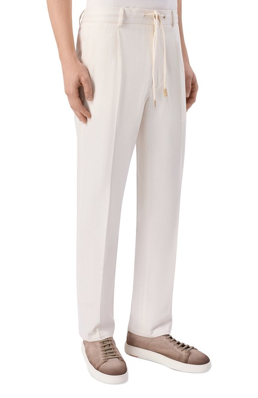 Брюки из хлопка и льна Gran Sasso 76102/79324 Бежевый  76102/79324 Фото 3