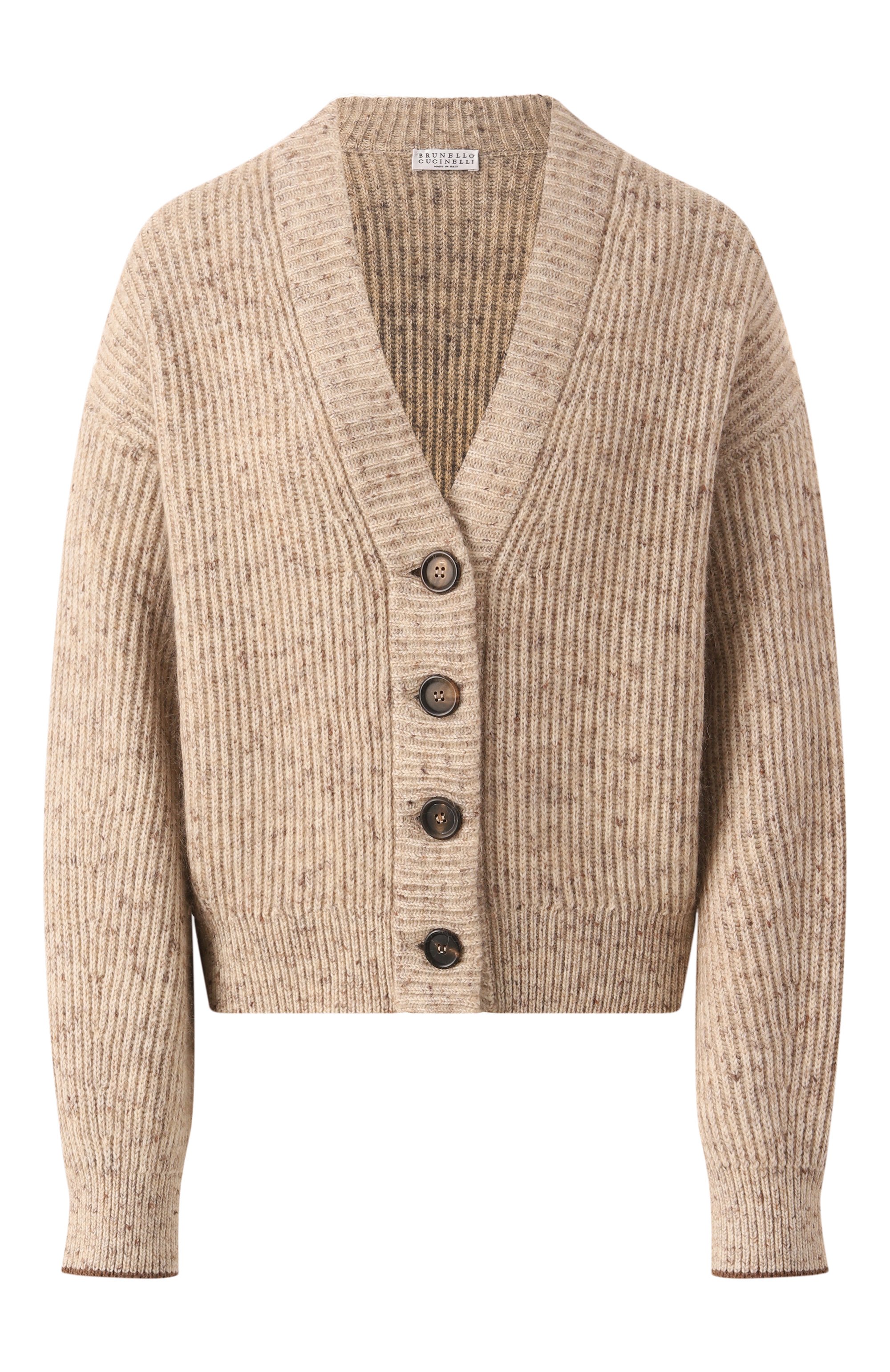 Кардиган из шерсти и льна BRUNELLO CUCINELLI, арт. M0L591106P, фото 1